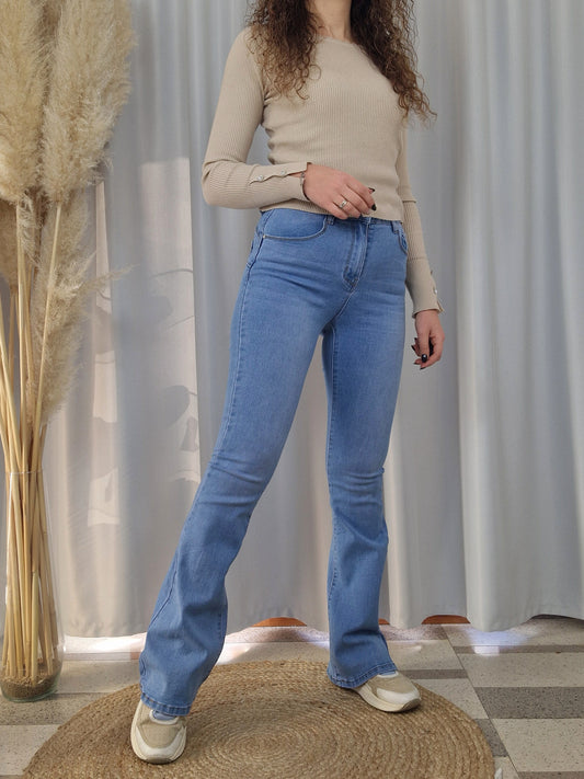 Jeans zampa push-up