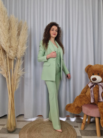 Tailleur 3 pezzi verde