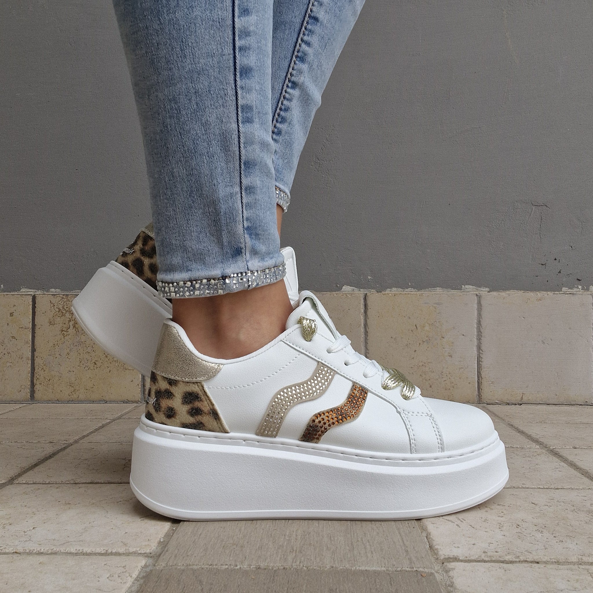 Sneakers Bianco/maculato