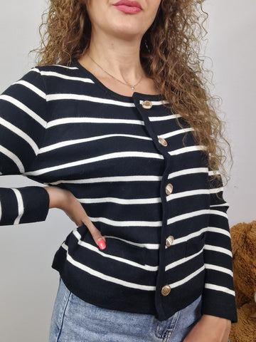 Cardigan a righe