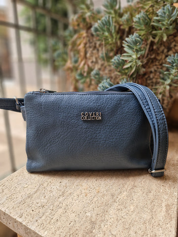 Borsa a tracolla con 3 tasche