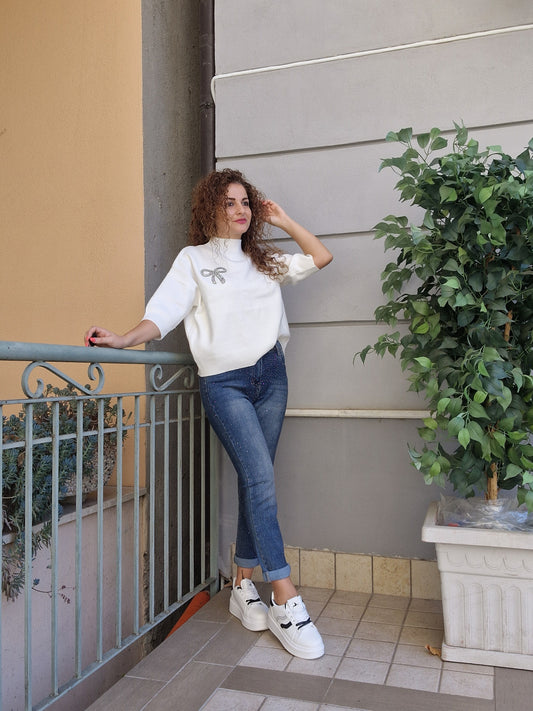 Maglioncino fiocco