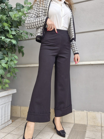 Pantalone gamba larga Nero