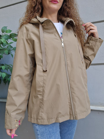 Giubbino zip + cappuccio