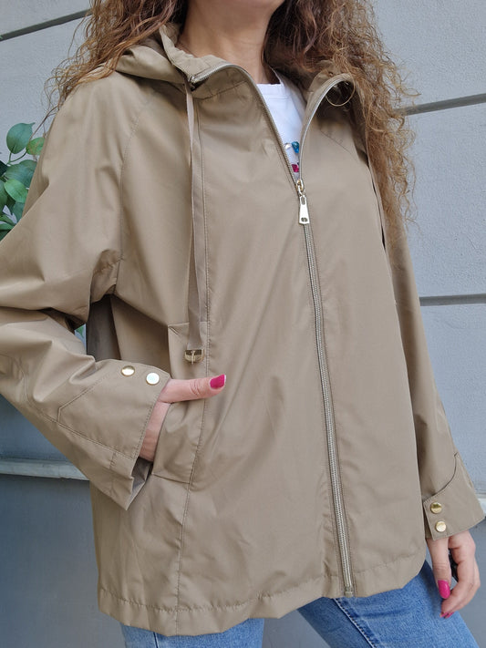 Giubbino zip + cappuccio