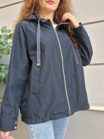 Giubbino zip + cappuccio