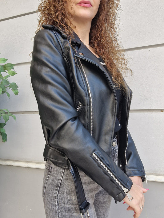 Chiodo ecopelle Nero