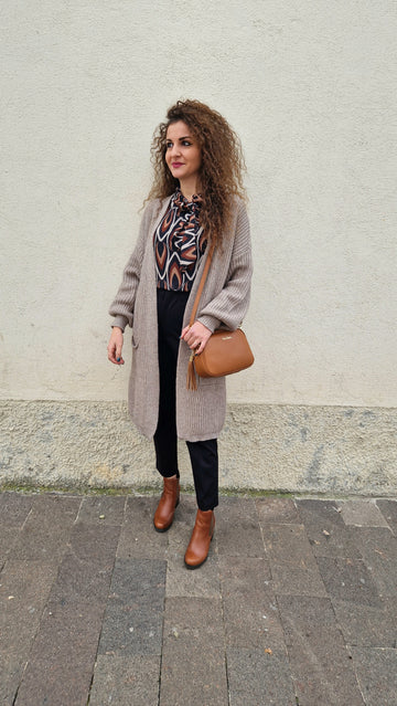 Cardigan Donna lungo